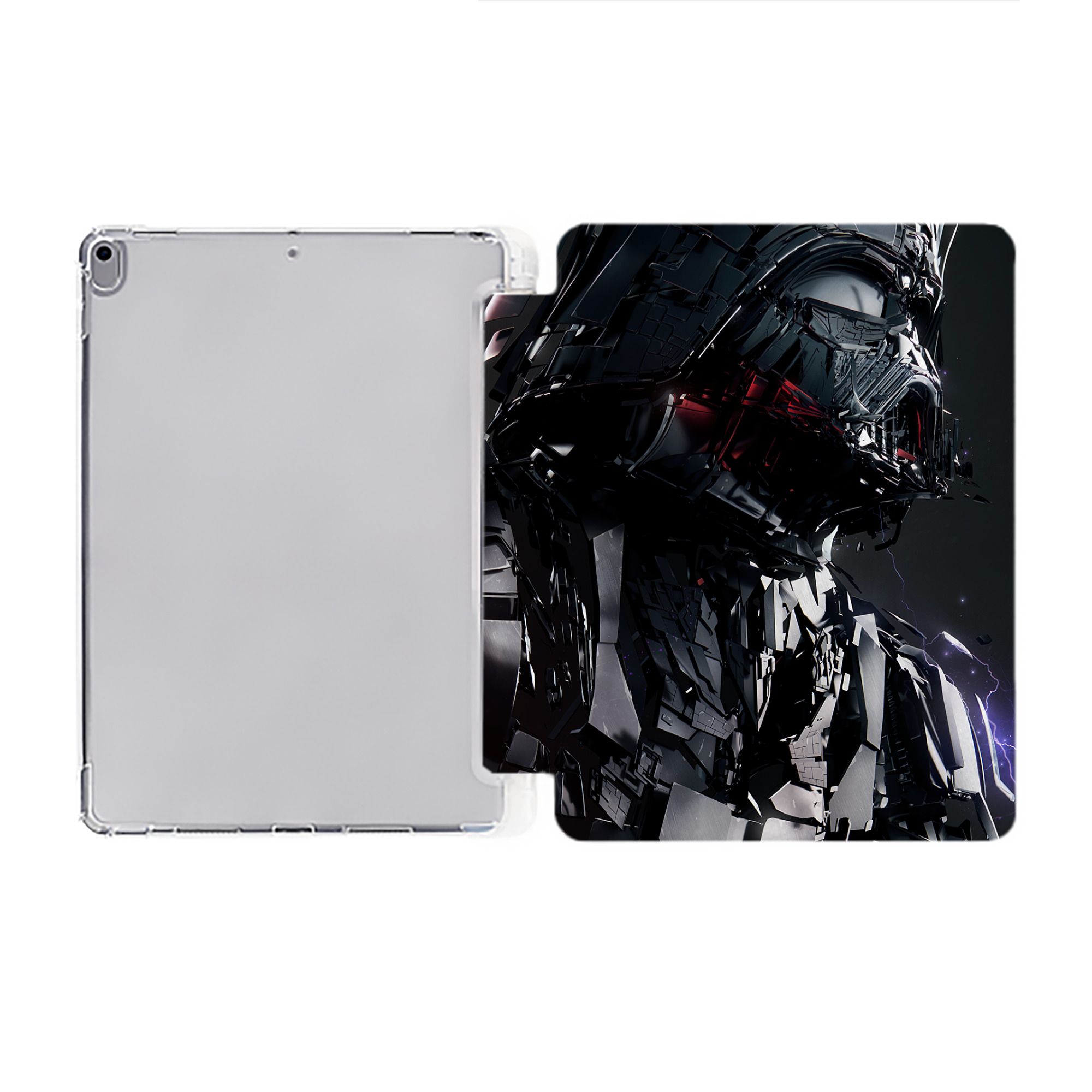 （画像用） スター・ウォーズ Star Wars IPad ケース ペン収納付き 三つ折りスタンド PUレザー×シリコン 対応機種9.5/10.5/10.9インチ